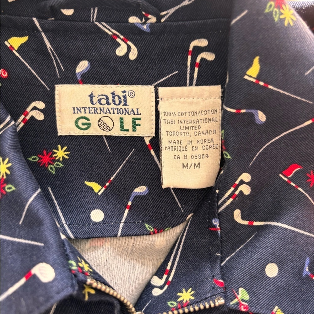 Tabi Golf Club Patterned Jacket 100% Cotton - Picture 6 of 10